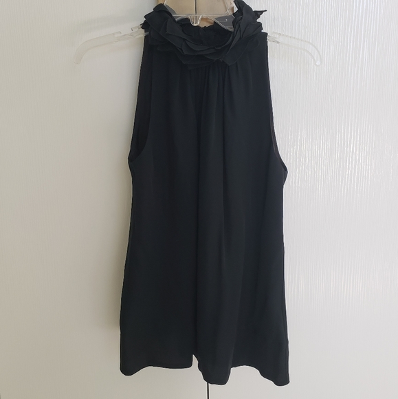 Robert Rodriguez Black Silk Top High Neck - Picture 5 of 7